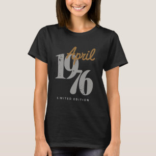 Camiseta nascer Retroativo Clássico Com 49 Anos, Abril De 1