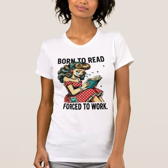 Camiseta Nascer retroativo para leitura (Frente)