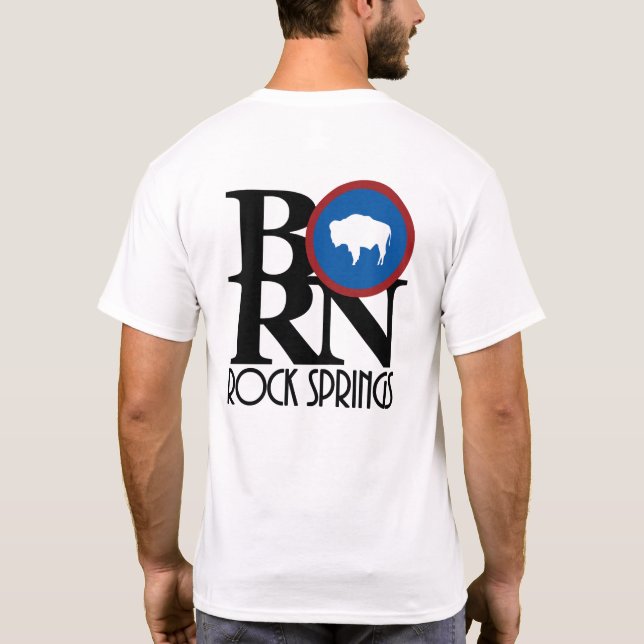 Camiseta NASCER Rock Primavera Wyoming (impressão traseira) (Verso)