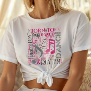 Camiseta Nascer to Dance Pink/Black ID277