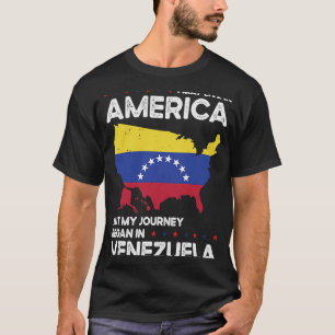 Camiseta Nascer Venezuela Venezuela Cidadania Americana dos