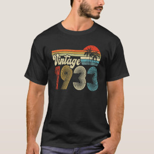 Camiseta Nascer Vintage 1933 Em 1933 90 Aniversário 90 Anos