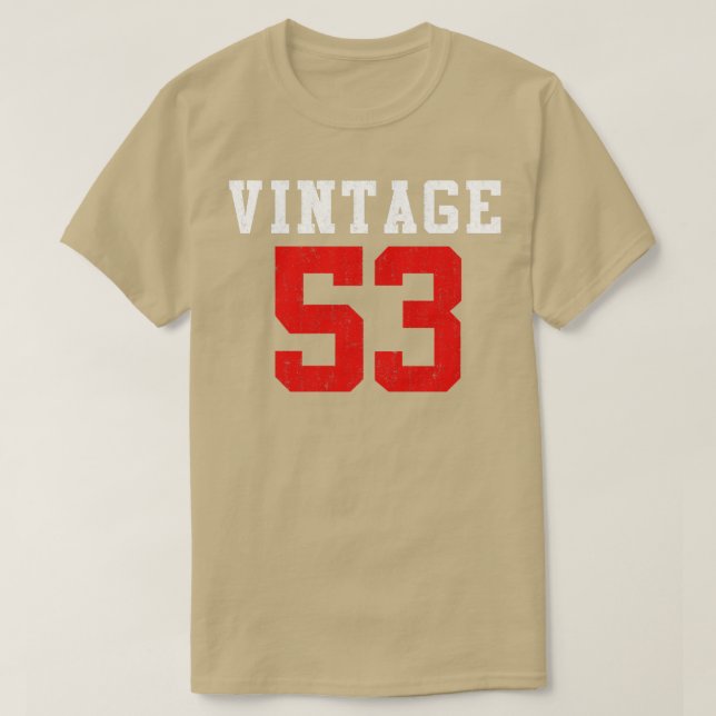 Camiseta nascer vintage 1953 em 1953s (Frente do Design)