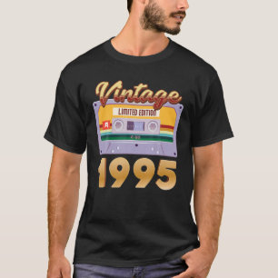 Camiseta Nascer Vintage 1995 Na Classic Cassette Tape Limit