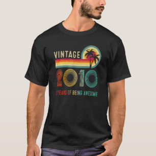 Camiseta nascer Vintage De 13 Anos No Aniversário Do 13 De