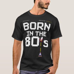 Camiseta Nascer Vintage de 1984 na anos 80 Arcade Retro Bir