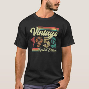 Camiseta nascer Vintage De 68 Anos 1955 Em 1955 68º