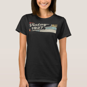 Camiseta Nascer Vintage Em 1927, 95º Aniversário, 95 Anos D