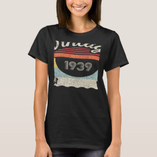 Camiseta Nascer Vintage Em 1939, 83 Anos, 83 Anos