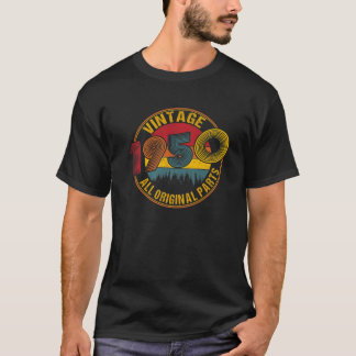 Camiseta Nascer Vintage Em 1950 Celebração De Aniversário I