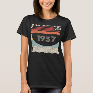 Camiseta Nascer Vintage Em 1957, 65 Anos, 65 Anos
