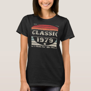 Camiseta Nascer Vintage Em 1979, 43 Anos, 43 Anos