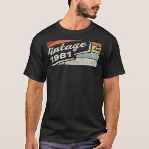 Camiseta Nascer Vintage Em 1981 41ruas De 41 Anos