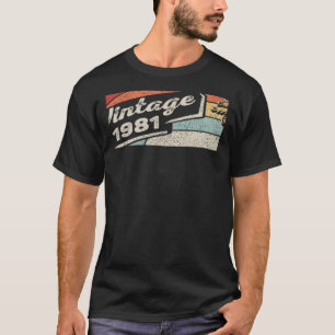 Camiseta Nascer Vintage Em 1981 41ruas De 41 Anos