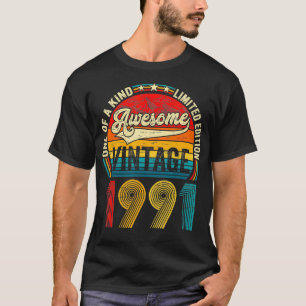 Camiseta Nascer Vintage Em 1991 Homens Homens Retro Bday