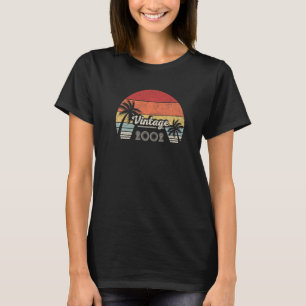Camiseta Nascer Vintage Em 2002 20 Aniversário De 20 Anos