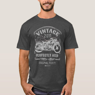 Camiseta Nascer Vintage em 2011 Motocicleta, motociclistas
