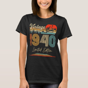 Camiseta Nascer Vintage Em Festa De Aniversário De 1940 Cas