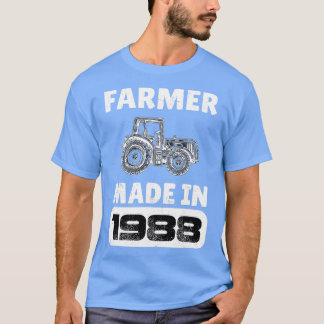 Camiseta Nascer Vintage Farmer Em 1938, Pais De 35 Anos D