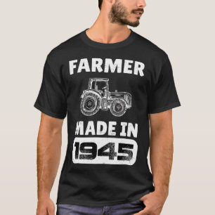 Camiseta Nascer Vintage Farmer Em 1945, 78 Anos, Pais D
