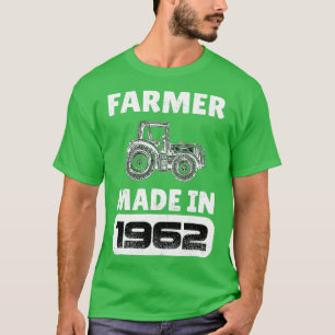 Camiseta Nascer Vintage Farmer Em 1962, 61 Anos, Pais D