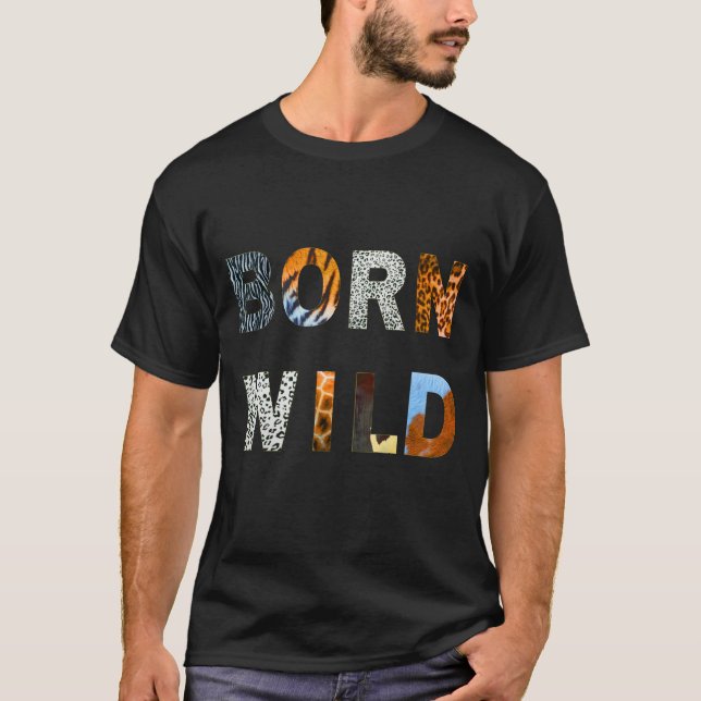 Camiseta Nascer Wild T-Shirt, uma impressão de animal diver (Frente)