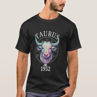 Camiseta Nascer Zodiac Taurus Bull em 1952