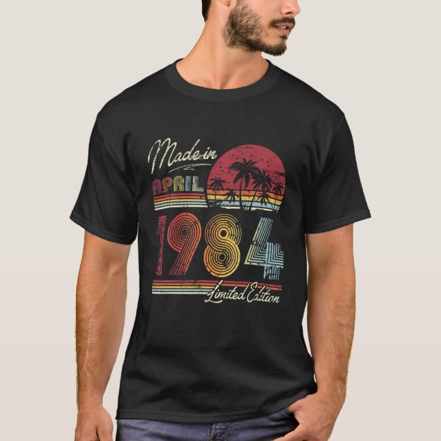 Camiseta Nasceres De Abril De 1984 38ª Data De Produção Fei (Frente)