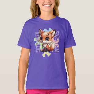 Camiseta Nasci para ser único – design de raposa   Meu sist
