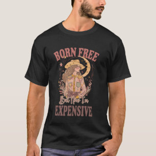 Camiseta Nascida Livre mas Agora Sou Caubói Cara 4 de Julho