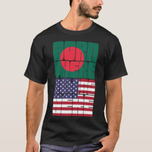 Camiseta Nascido Bangladesh Pertence Americano