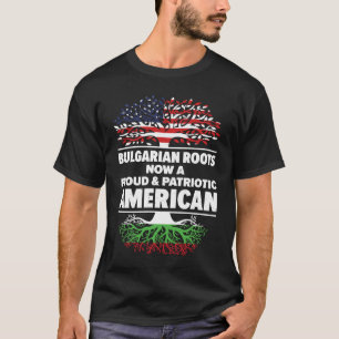 Camiseta Nascido búlgaro Bulgária americano EUA Cidadania