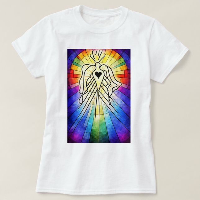 Camiseta "Nascido da luz e da cura" (Frente do Design)