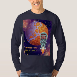 Camiseta Nascido das estrelas, astronauta