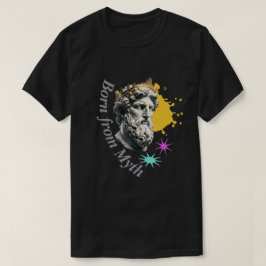Camiseta Nascido do Mito - Arte de Estátua Clássica Estétic
