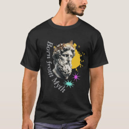 Camiseta Nascido do Mito - Arte de Estátua Clássica Estétic