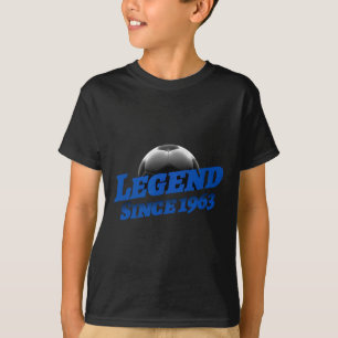 Camiseta Nascido Em 1963 Fã De Futebol Aniversário Lendário