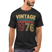 Nascido em 1976 Design de Aniversário Retro Atempo