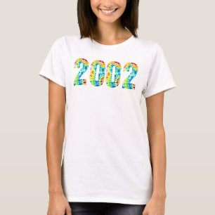 Camiseta Nascido em 2002 Festa de Aniversário Tie Dye Multi