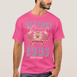 Camiseta Nascido em 2006 15 Aniversário Moto