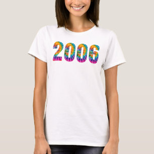 Camiseta Nascido em 2006 Festa de Aniversário Tie Dye Multi