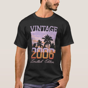 Camiseta Nascido em 2006 Homens Mulheres 20 Anos Limitado