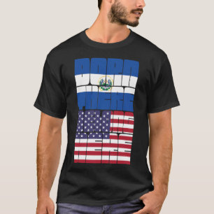 Camiseta Nascido em El Salvador Pertence Americano