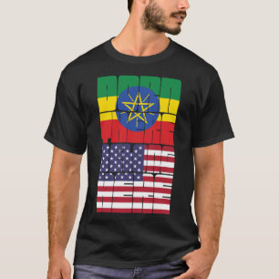 Camiseta Nascido Etiópia Pertence Americano