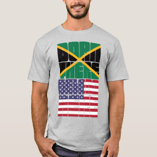 Camiseta Nascido na Jamaica, Pertence Americano