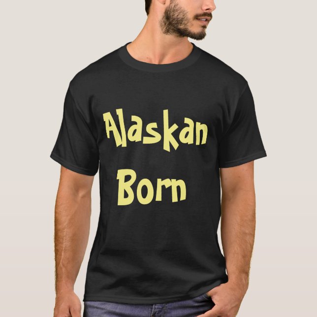 Camiseta Nascido no Alasca (Frente)