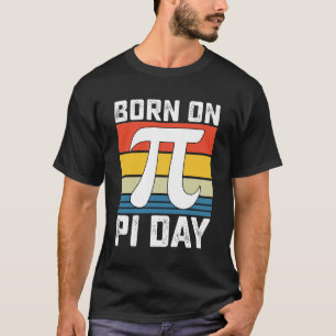 Camiseta Nascido No Dia Do Pi Aniversário Matemática Matemá