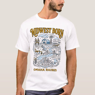 Camiseta Nascido no Meio-Oeste, Criado em Omaha, Herança de