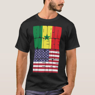 Camiseta Nascido no Senegal Pertence Americano