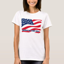 Camiseta Nascido nos EUA